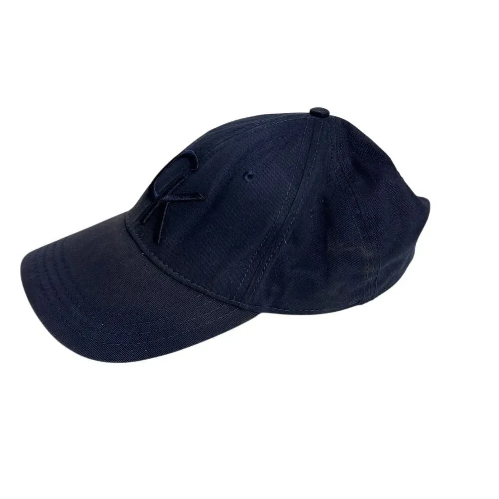 Calvin Klein Unisex Blue Baseball‎ Cap Adjustable Strap Logo Hat